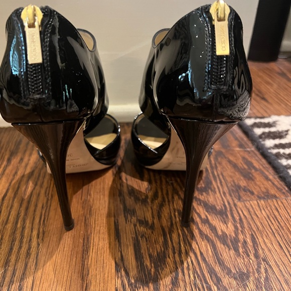 Jimmy Choo Black Patent Private Shoe - Picture 3 of 15